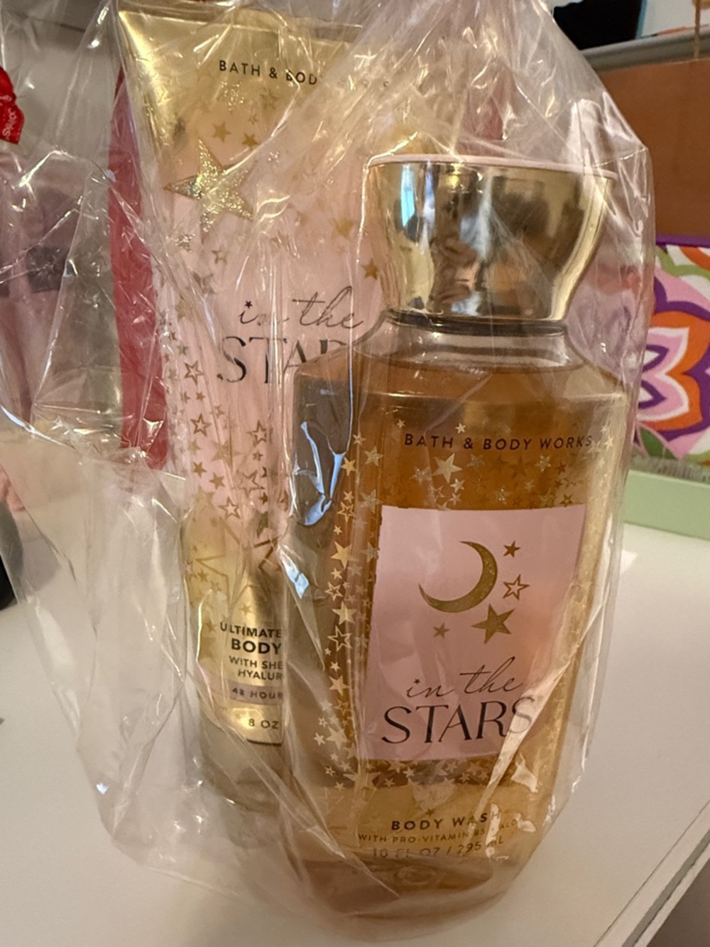 Bath & Body Works In The Stars Body Wash & Lotion - Gold, Pink